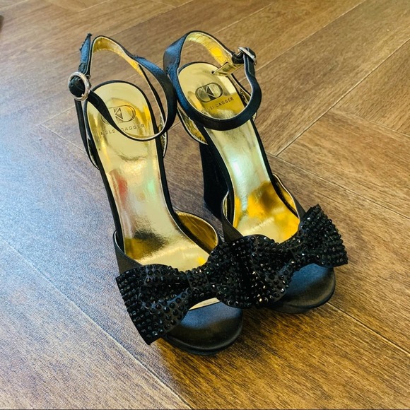 Kelsi Dagger Cayda Platform Wedges 7.5 Black - Picture 2 of 10